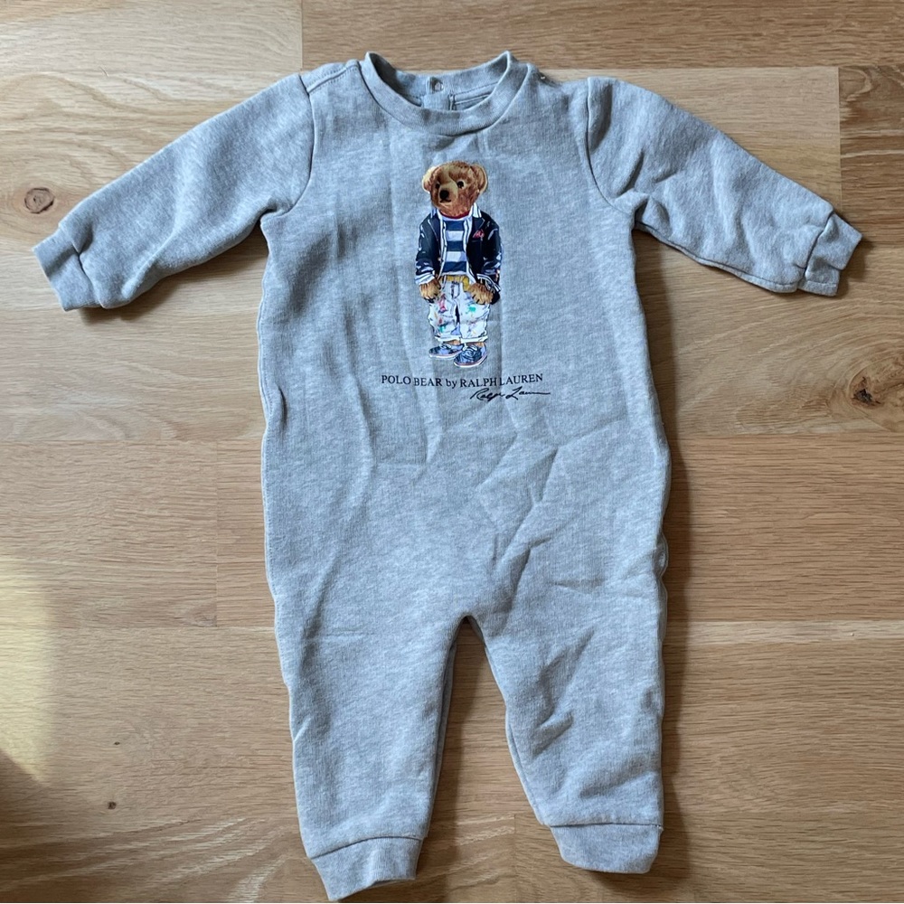 NWOT Authentic Ralph Lauren Teddy Onesie